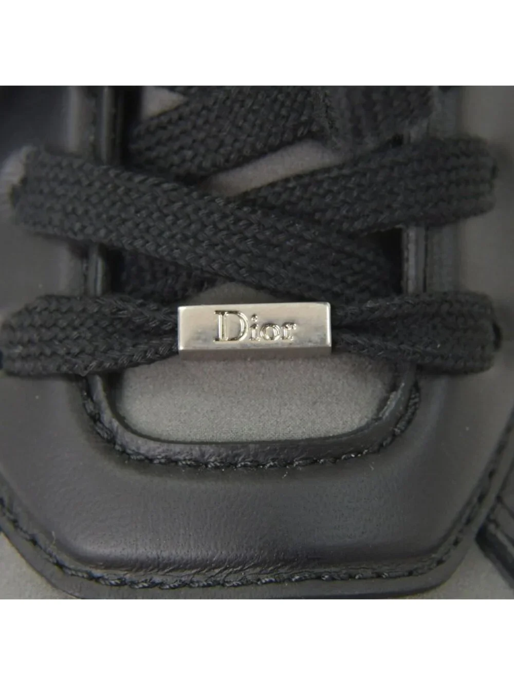 Dior Mile Sneakers Smooth Lambskin Neoprene Black White Brown